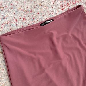 Fashion Nova pink blush mini skirt size xs